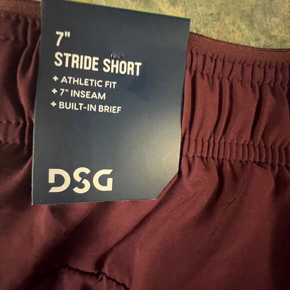 DSG Men's‎ 7" Stride Run Shorts, Burgundy, 2XL - Picture 4 of 8